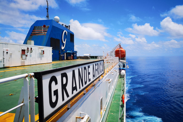 Grande Afrika Frachtschiffreise von Europa nach Südamerika