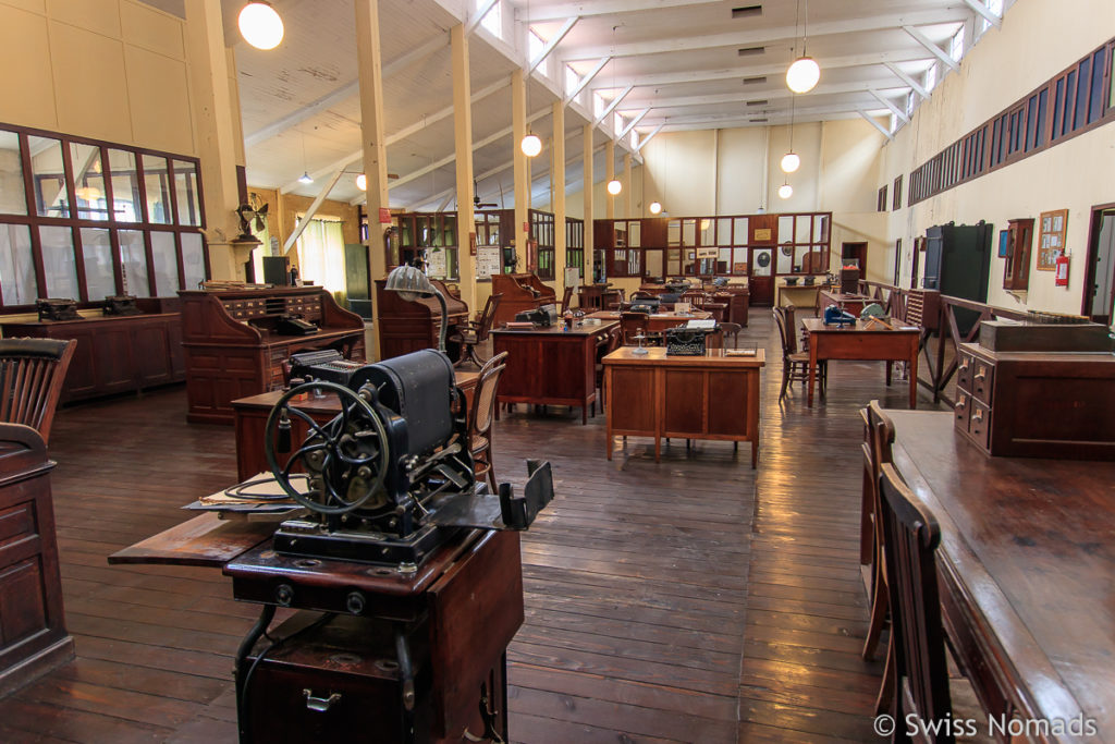 Büro im Fray Bentos Museum in Uruguay