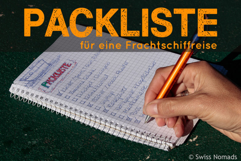 Packliste für eine Frachtschiffreise