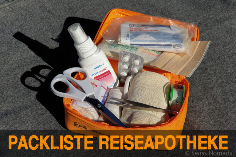 Reiseapotheke Packliste