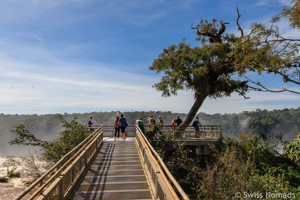 Steg Salto Martin Iguazu Wasserfälle