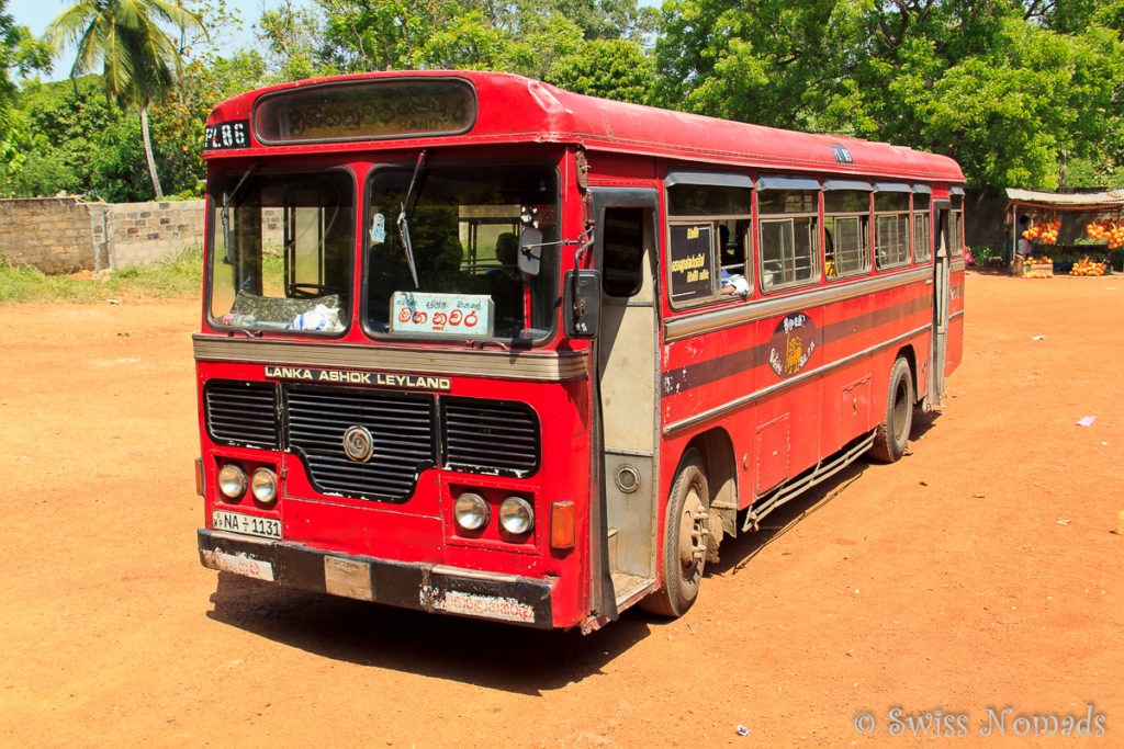 Bus zu den Sri Lanka Sehenswürdigkeiten