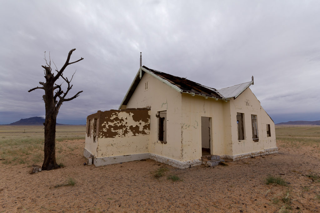 Bahnhofsruine in Namibia