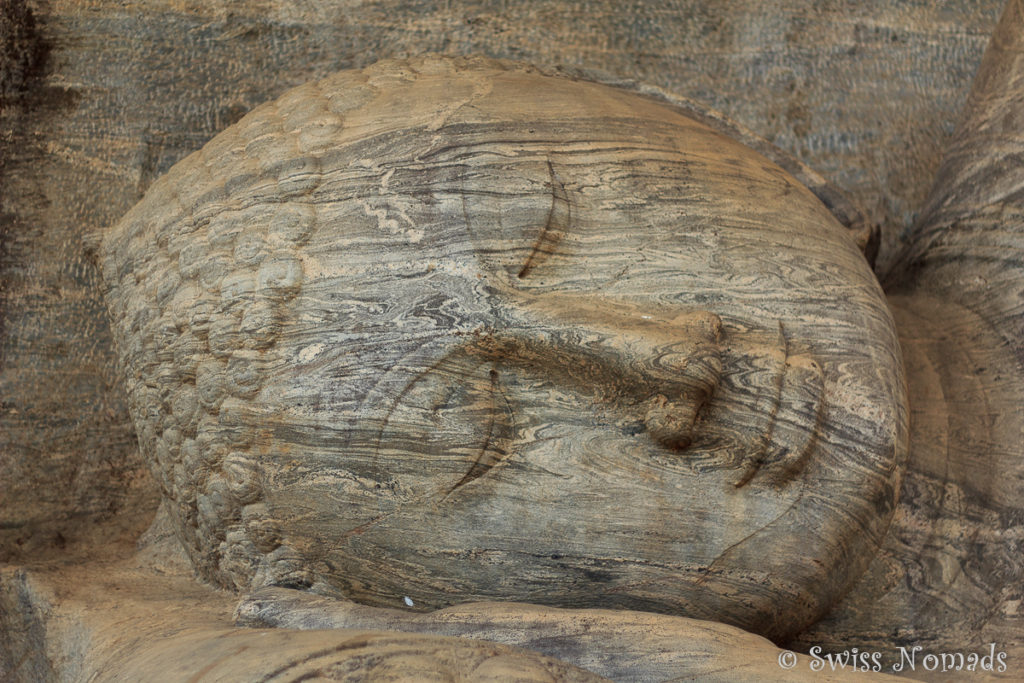 Sehenswürdigkeiten Polonnaruwa Gal Vihara Kopf