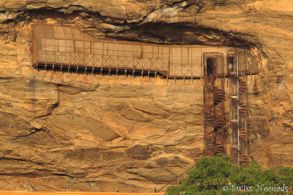 Sigiriya Rock Wendeltreppe Aufstieg