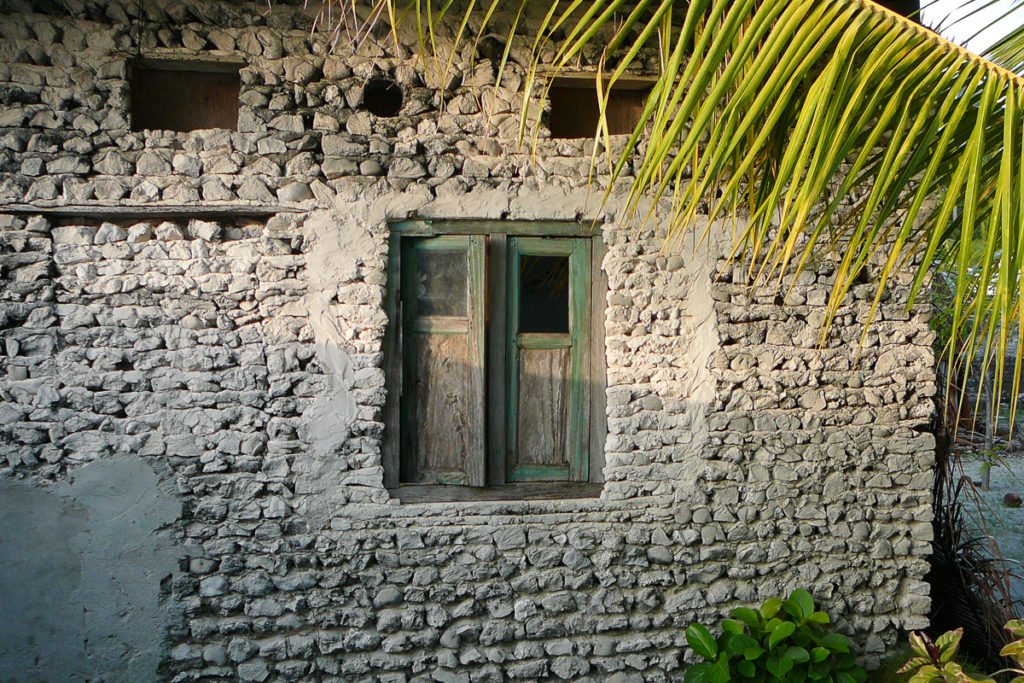 Haus aus Korallen in Dhonfaru