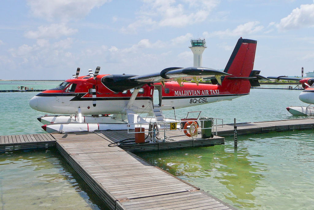 Wasserflugzeug auf den Malediven