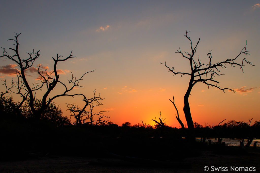 Sonnenuntergang an der Laguna Capitan