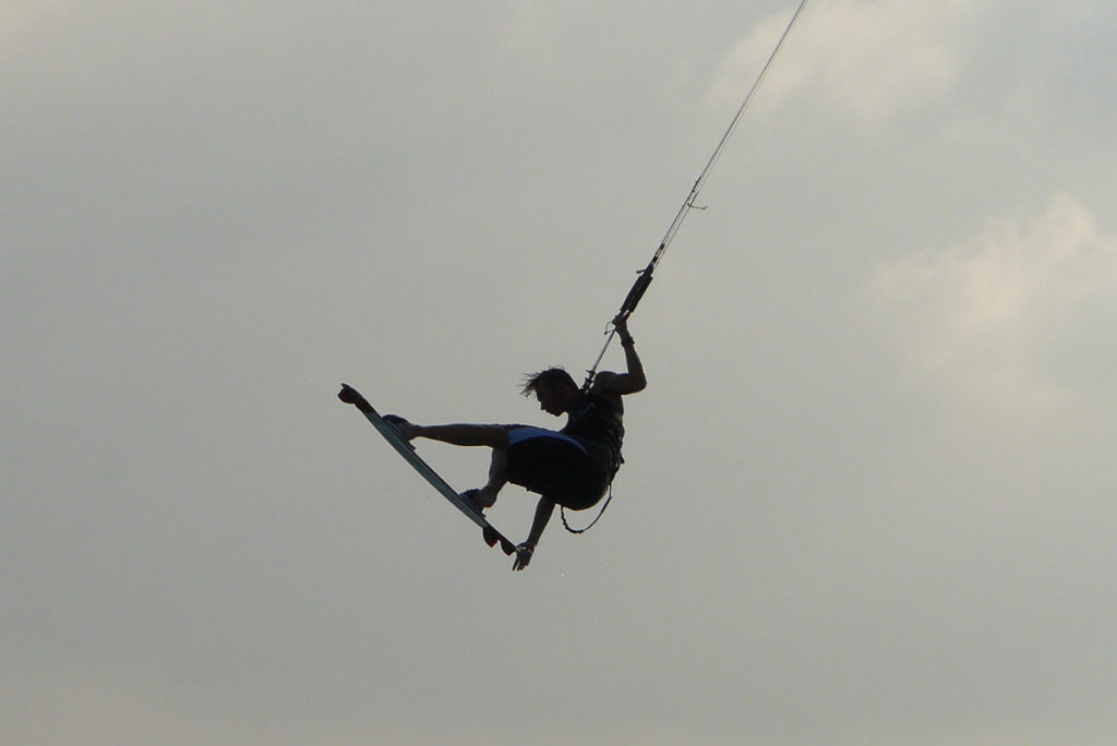 Kite Surfer auf den Malediven