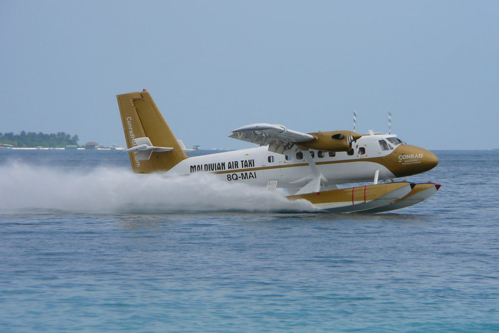 Wasserflugzeug auf den Malediven