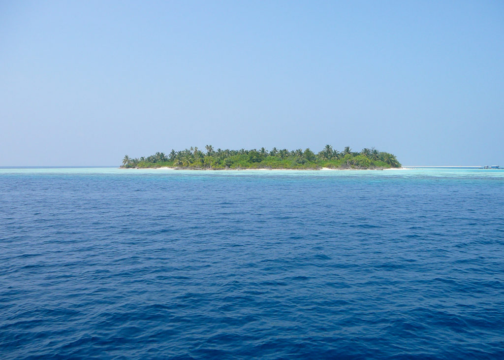 Neujahr auf einer Malediven Insel