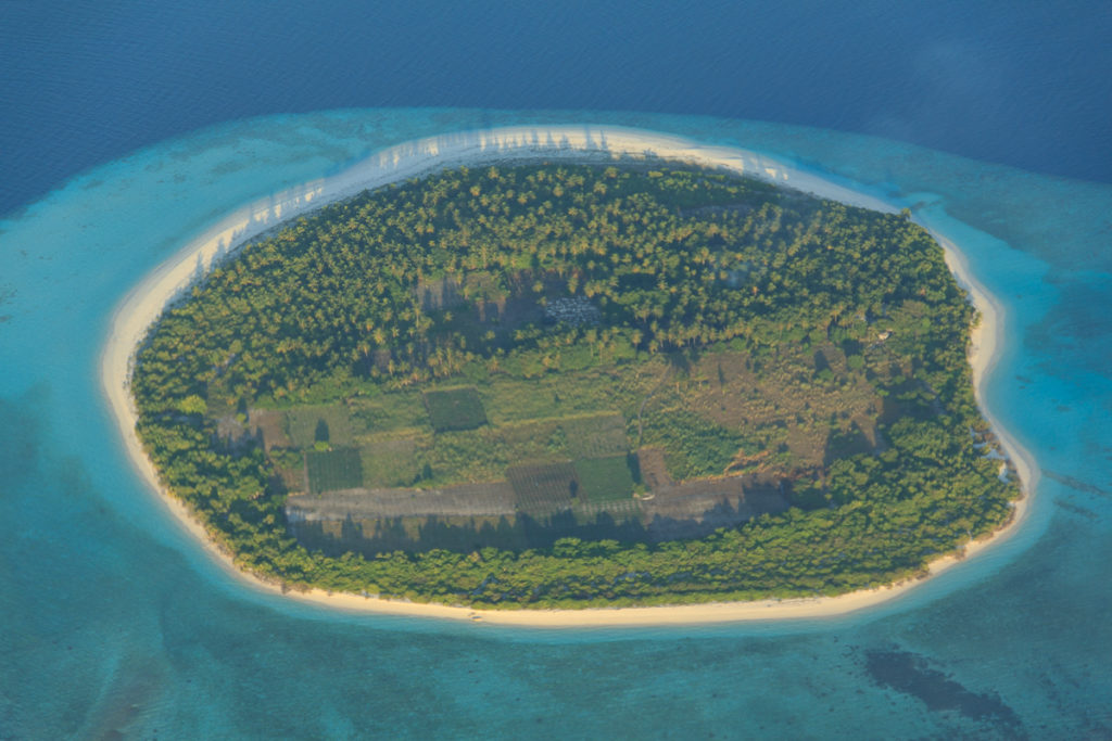 Runde Malediven Insel