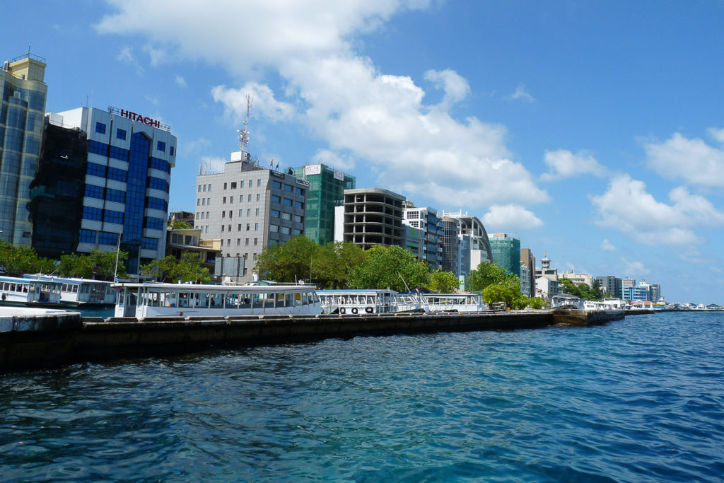 Die Stadt Male in den Malediven