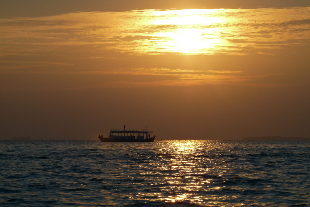 Sonnen Untergang Malediven