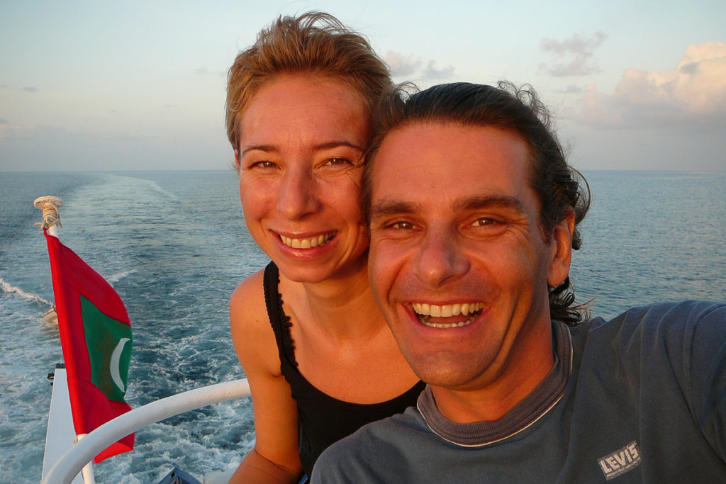 Abendsonne auf dem Liveaboard