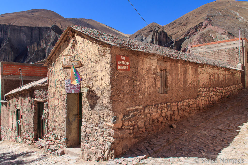 Adobe Haus in Iruya in Argentinien
