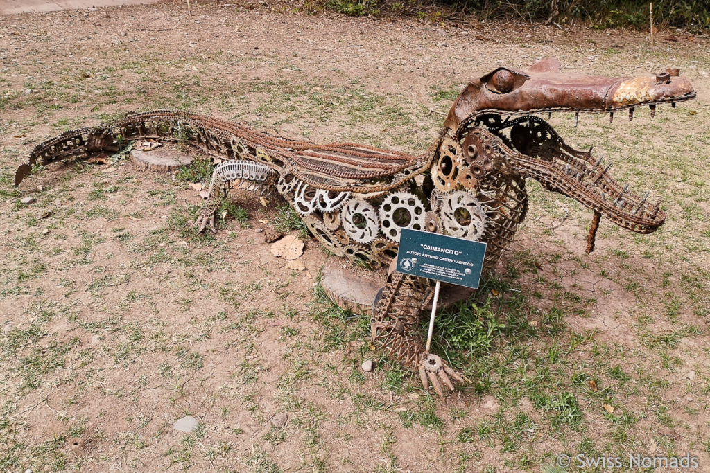 Eisen Skulptur im Parque Nacional Calilegua