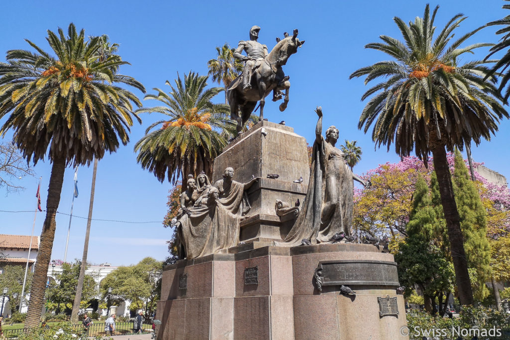 Plaza 9 julio in Salta