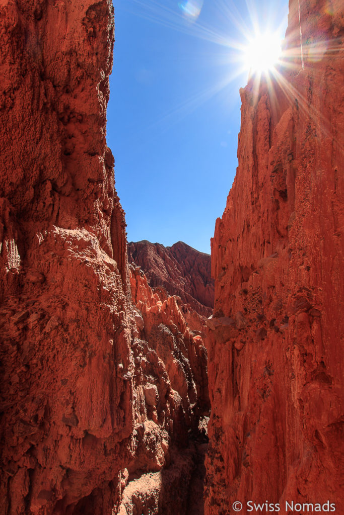 Schlucht in der Quebrada de las Senoritas