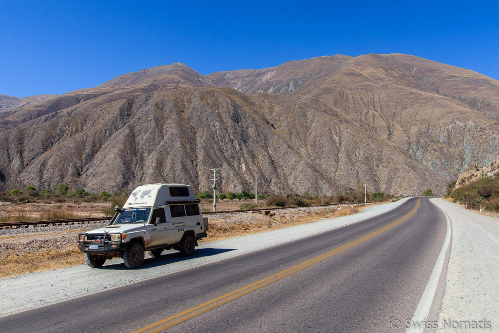 Die Ruta Nacional 9 durch die Quebrada de Humahuaca