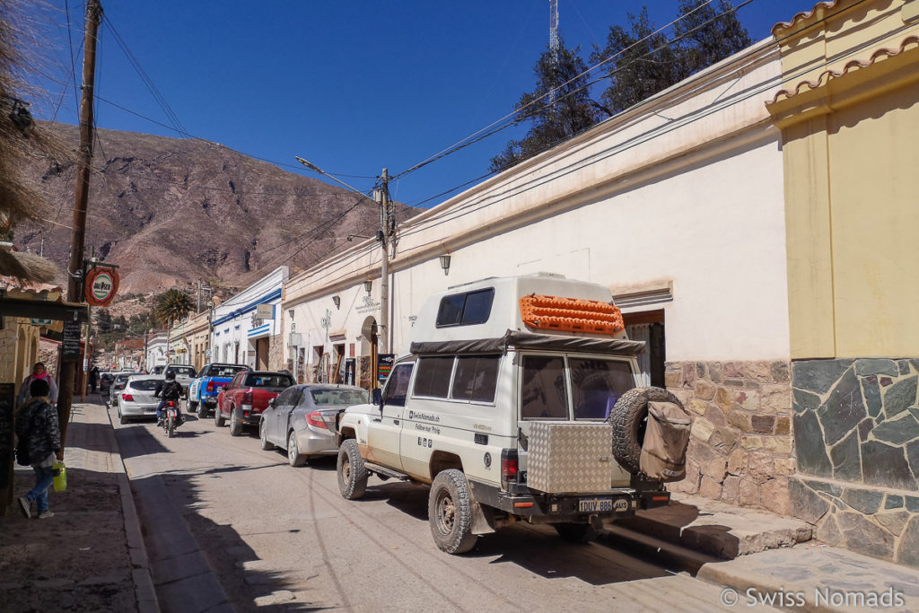 Unser Land Cruiser in Tilcara in Argentinien