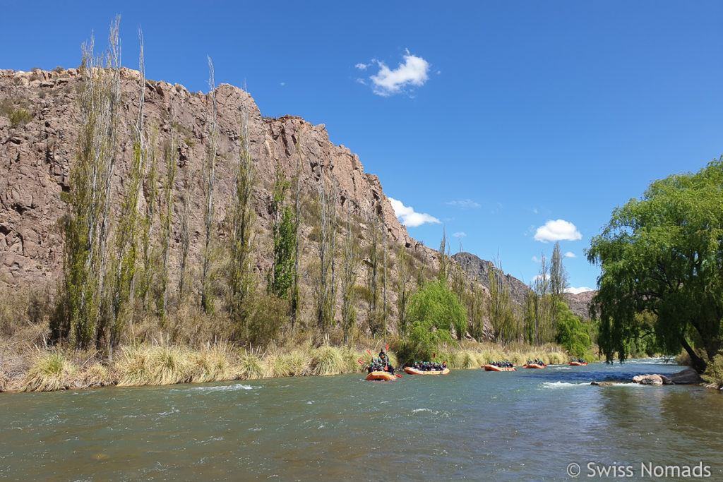River Rafting auf dem Atuel Fluss