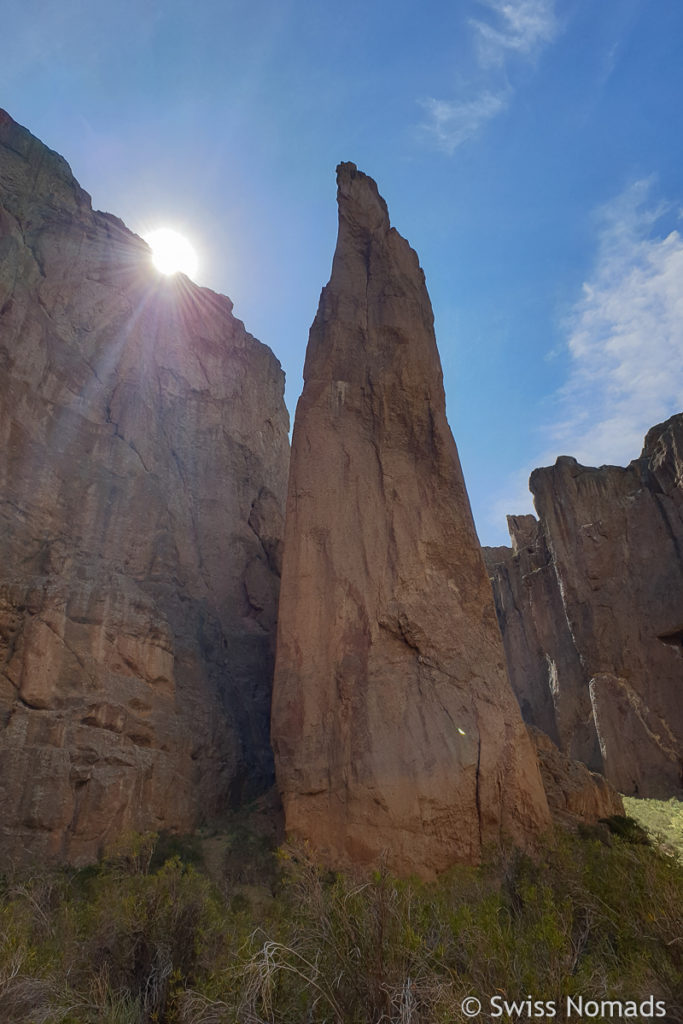 Felsnadel Piedra Parada im Chubut