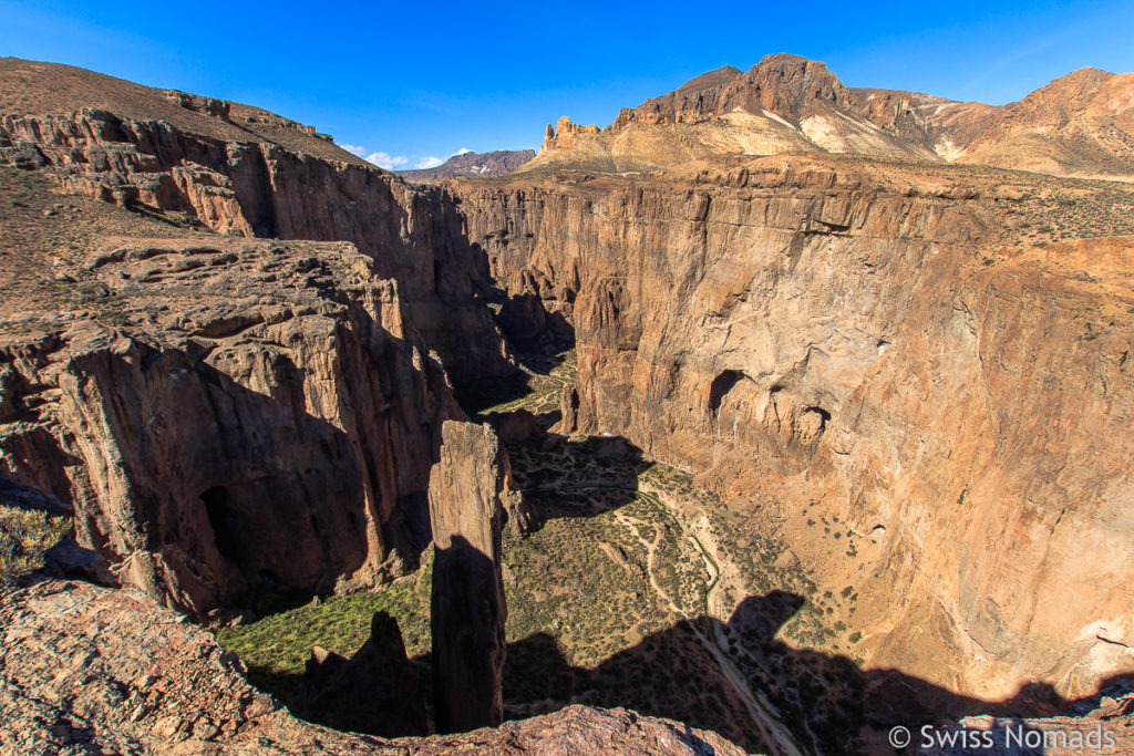 Schlucht Piedra Parada von oben