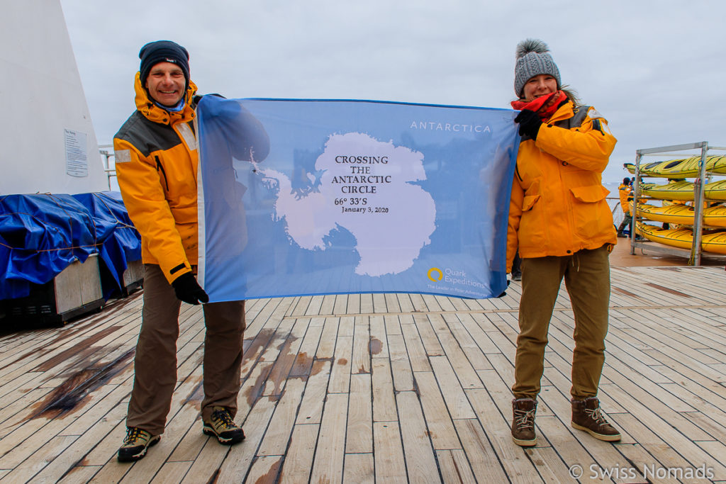 Antarktischer Polarkreis erreicht