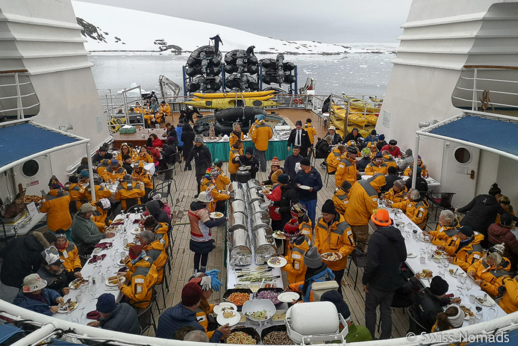 BBQ auf der Antarktis Expedition