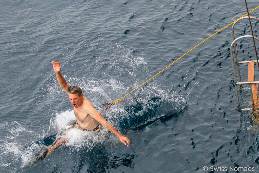 Marcel macht den Polar Plunge