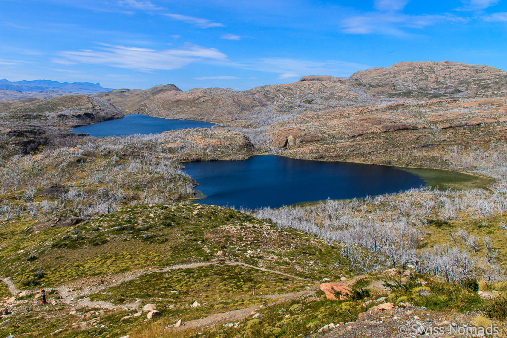 Lagunen beim Mirador Condor