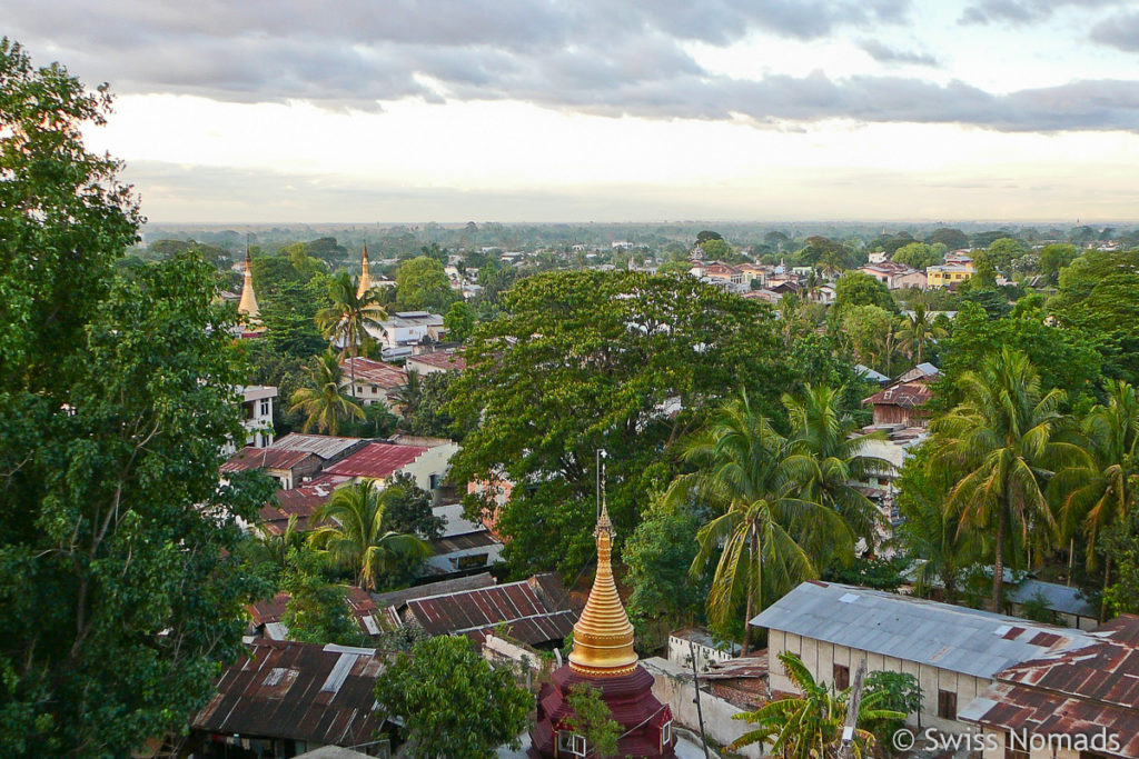 Aussicht über Pyay in Burma