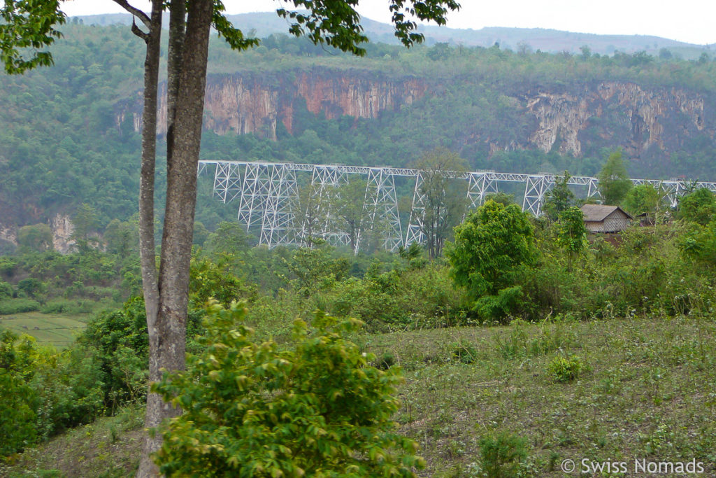 Das Goktiek Viadukt ist eine Burma Sehenswürdigkeit