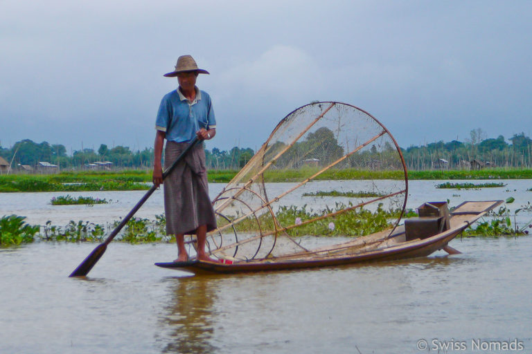 Einbeinruderer auf dem Inle-See in Burma
