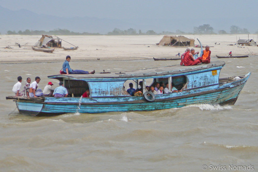 Bootsfahrt auf dem Irrawaddy bei Mandalay