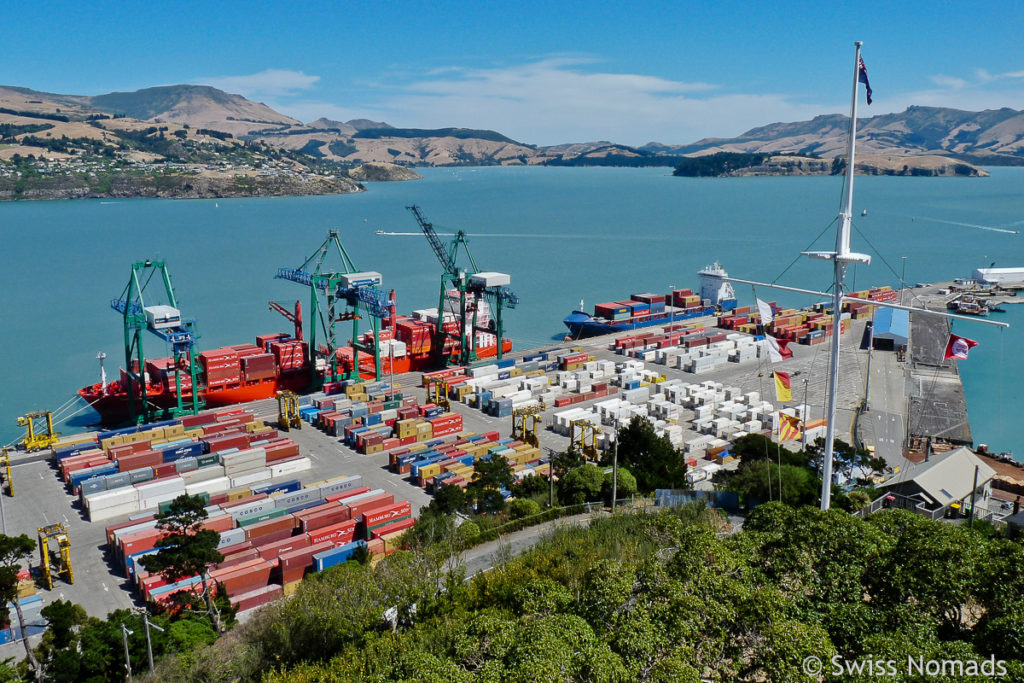 Lyttelton Hafen bei Christchurch