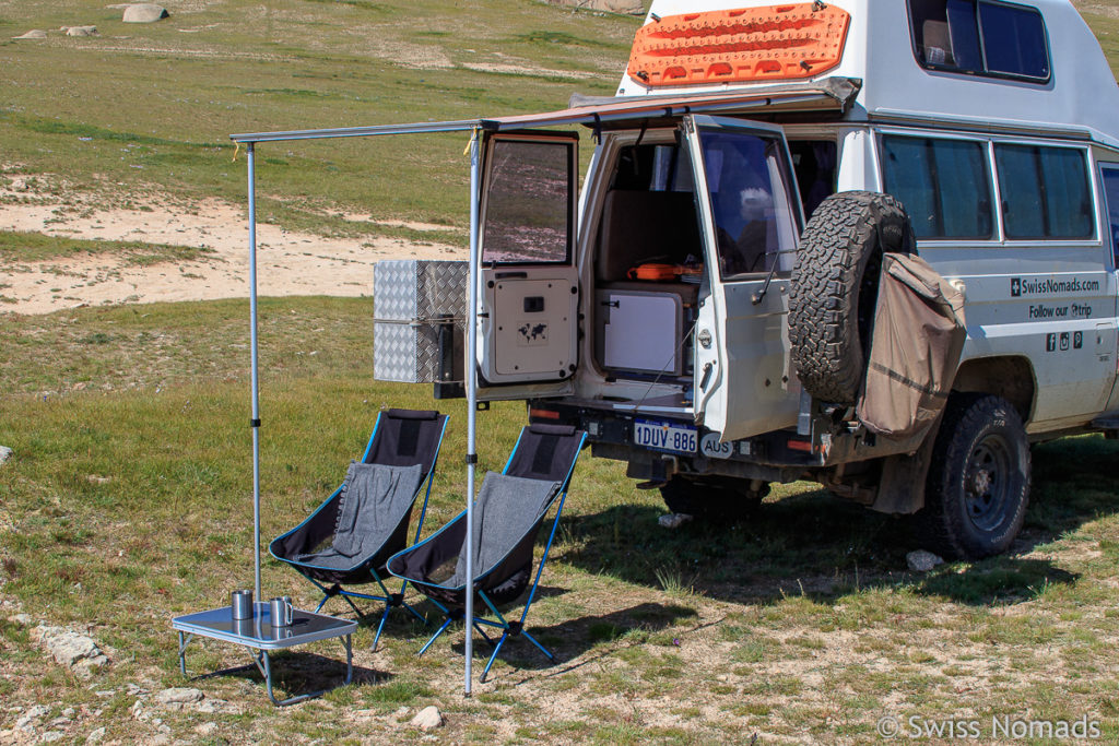 Camper Setup unseres Land Cruisers