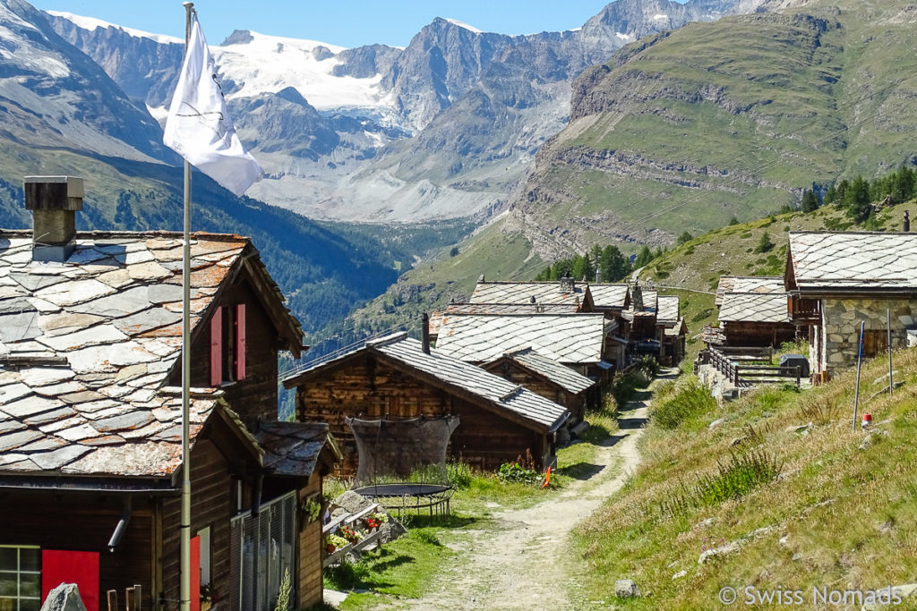 Dorf Findeln im Wallis