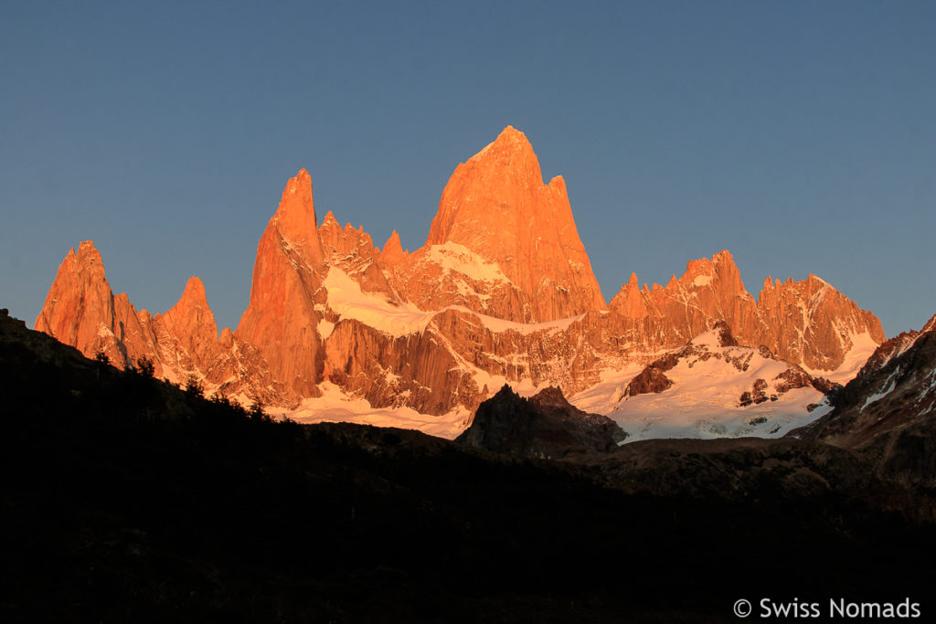 Sonnenaufgang am Fitz Roy in El Chalten