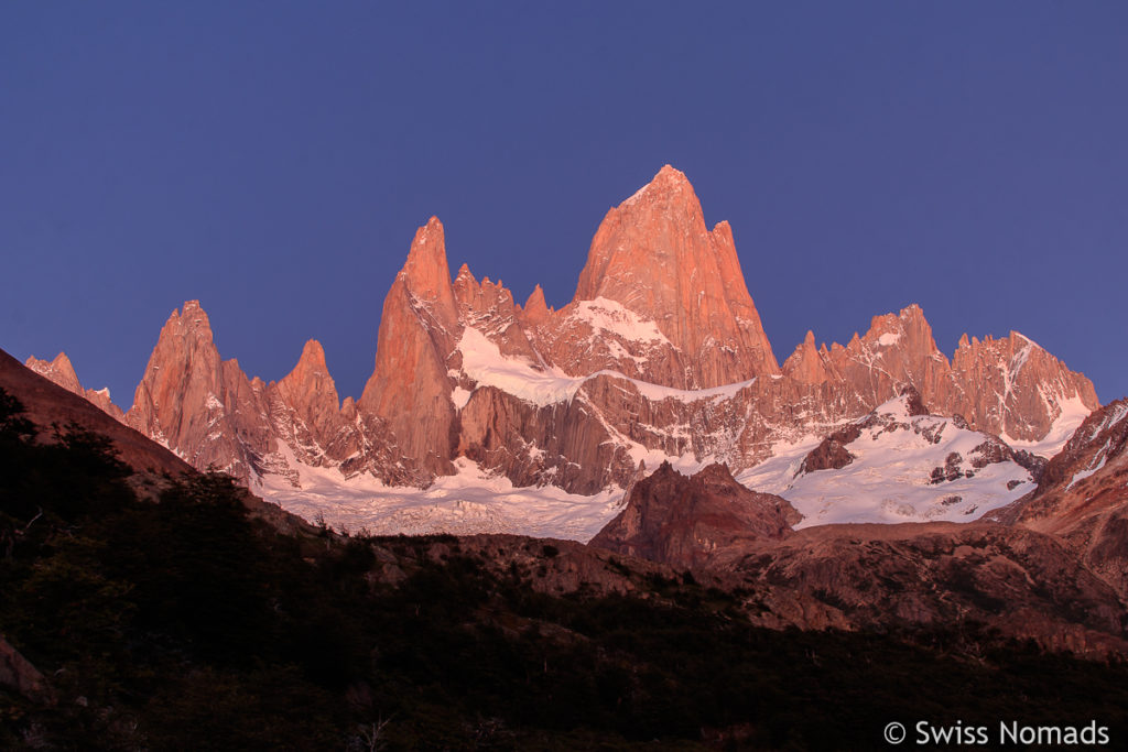 Sonnenaufgang am Fitz Roy in Patagonien