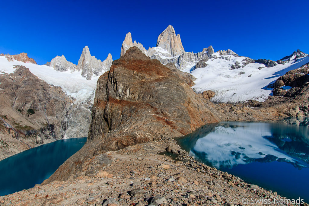 Gipfel bei der Laguna de los Tres