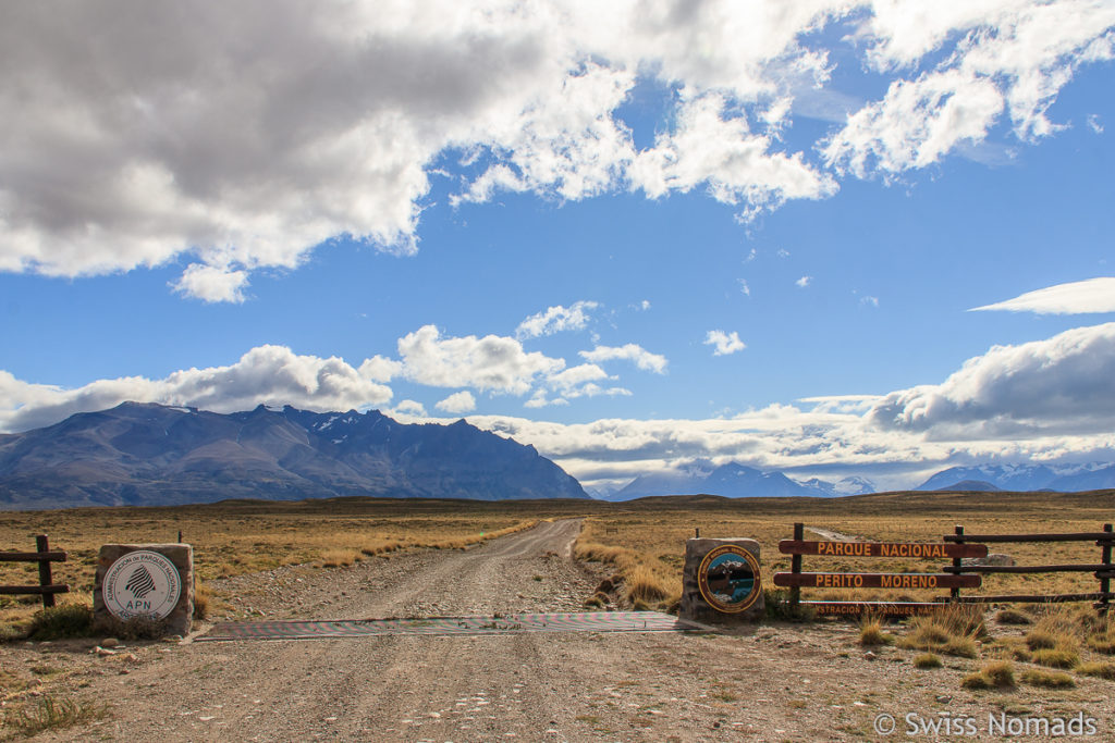 Eingang Perito Moreno Nationalpark