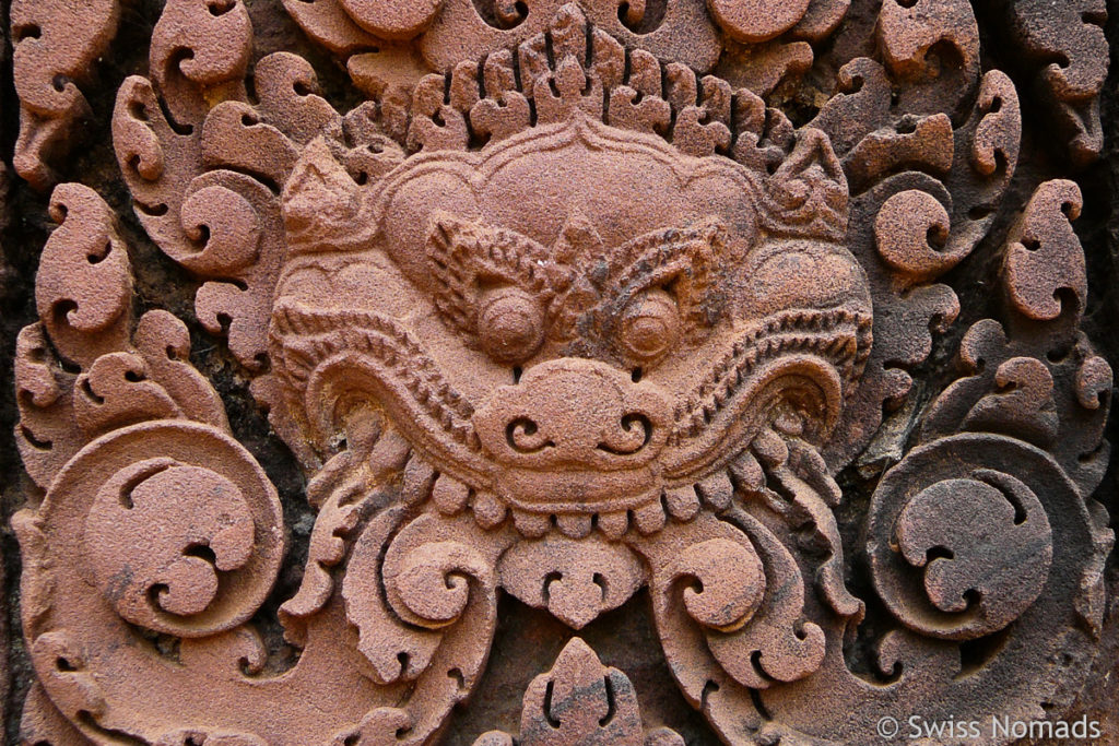 Banteay Srei Steinmetzarbeit