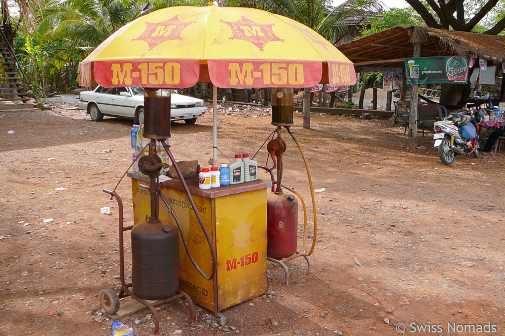 Kambodscha Tankstelle