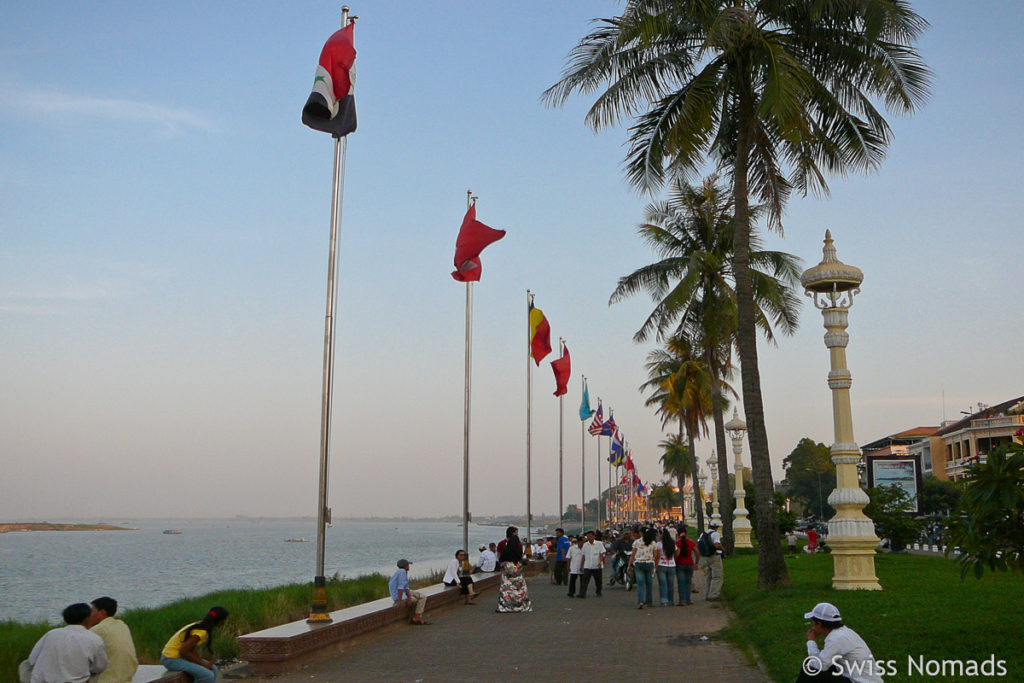Sisowath Quay in Phnom Penh