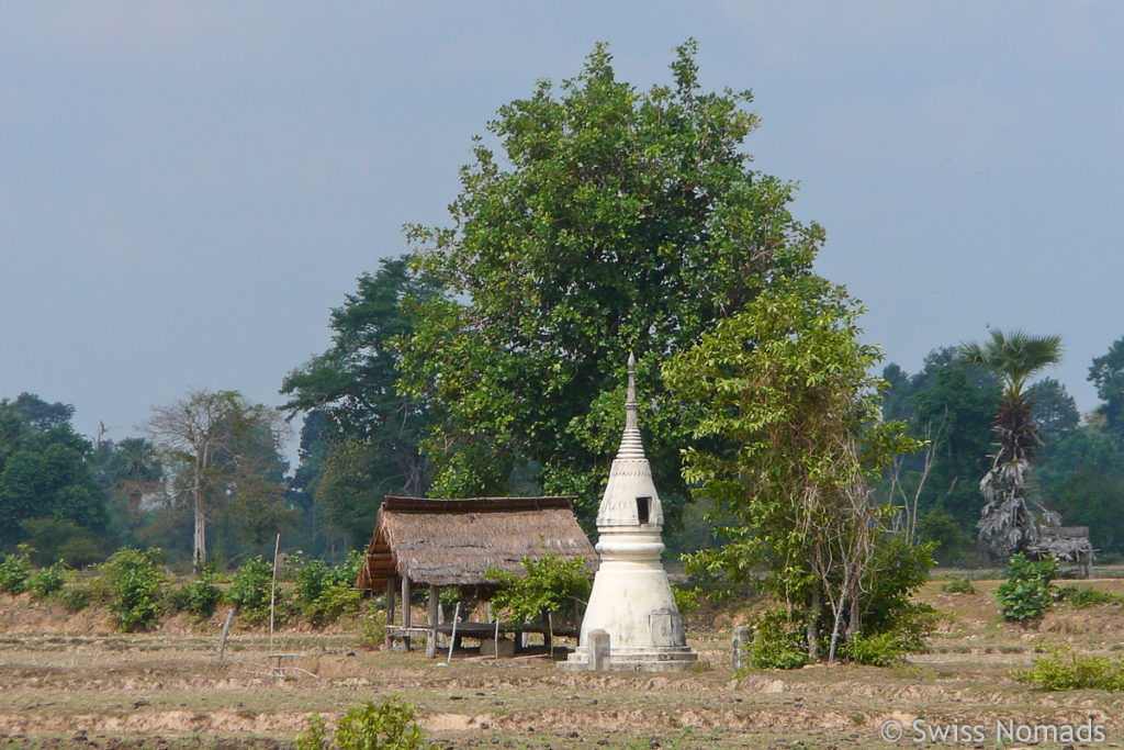 Stupa auf Don Det in Laos