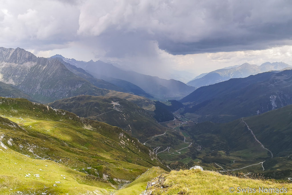 Aussicht Pazolastock auf Disentis