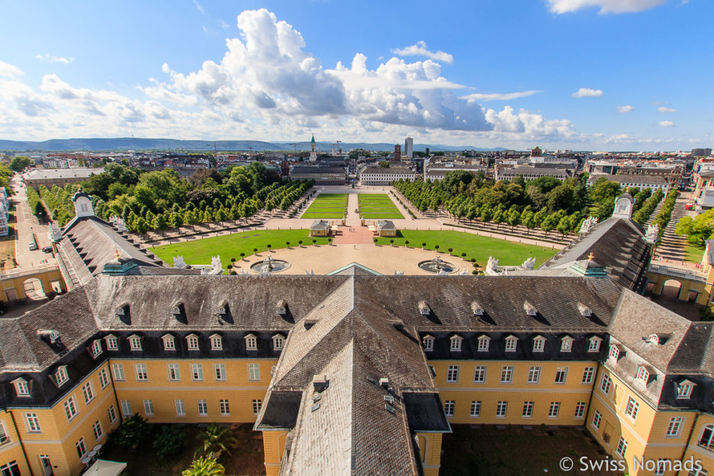 Karlsruhe Sehenswürdigkeiten Aussicht vom Schlossturm