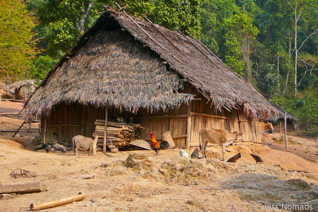 Haus beim Trekking in Ban Sam Yord 